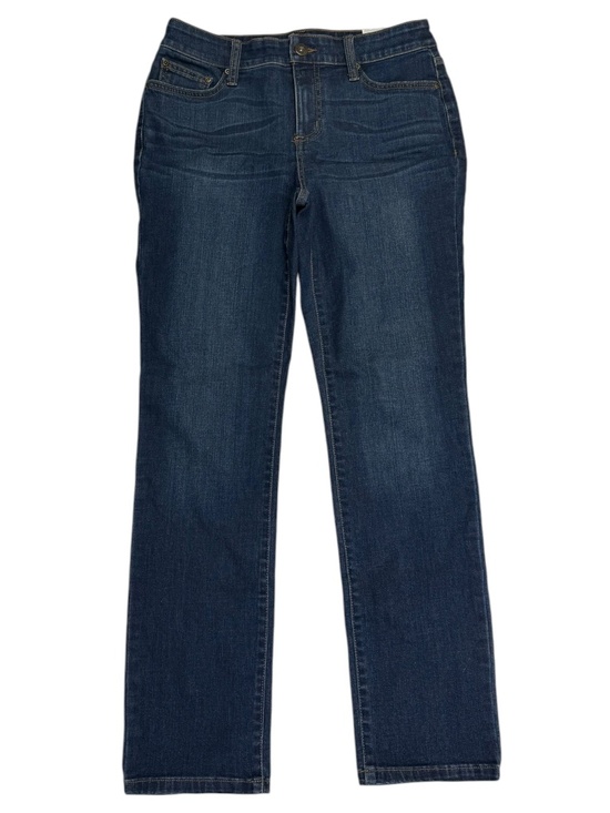 St. John's Bay Denim - St. John's Bay Straight Leg Jeans 6 Petite Mid Rise Stretch Dark Wash NWT